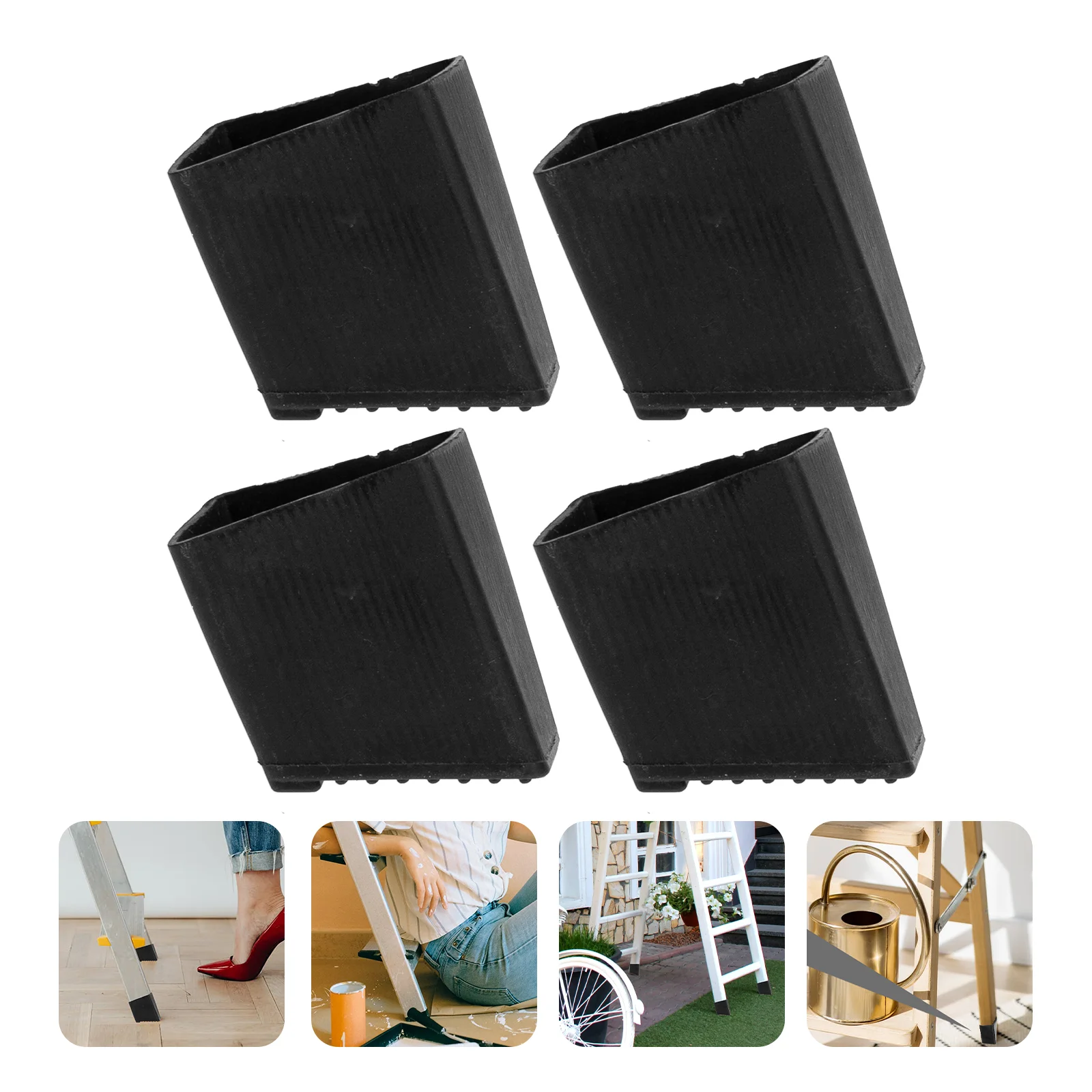 

Step Ladders Feet Cover Protectors Leg Protective Covers Ladders Foot Mat Ladders Stairs Square Foot Cover Anti-Skid Foot Pad