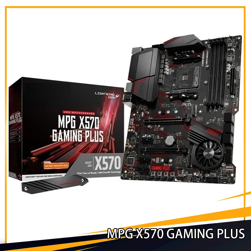 Nuova Scheda Madre Mpg X570 Gaming Plus Am4 Ddr4 128G M.2 * 2 Sata3 Usb3.2 Gen1 Atx X570