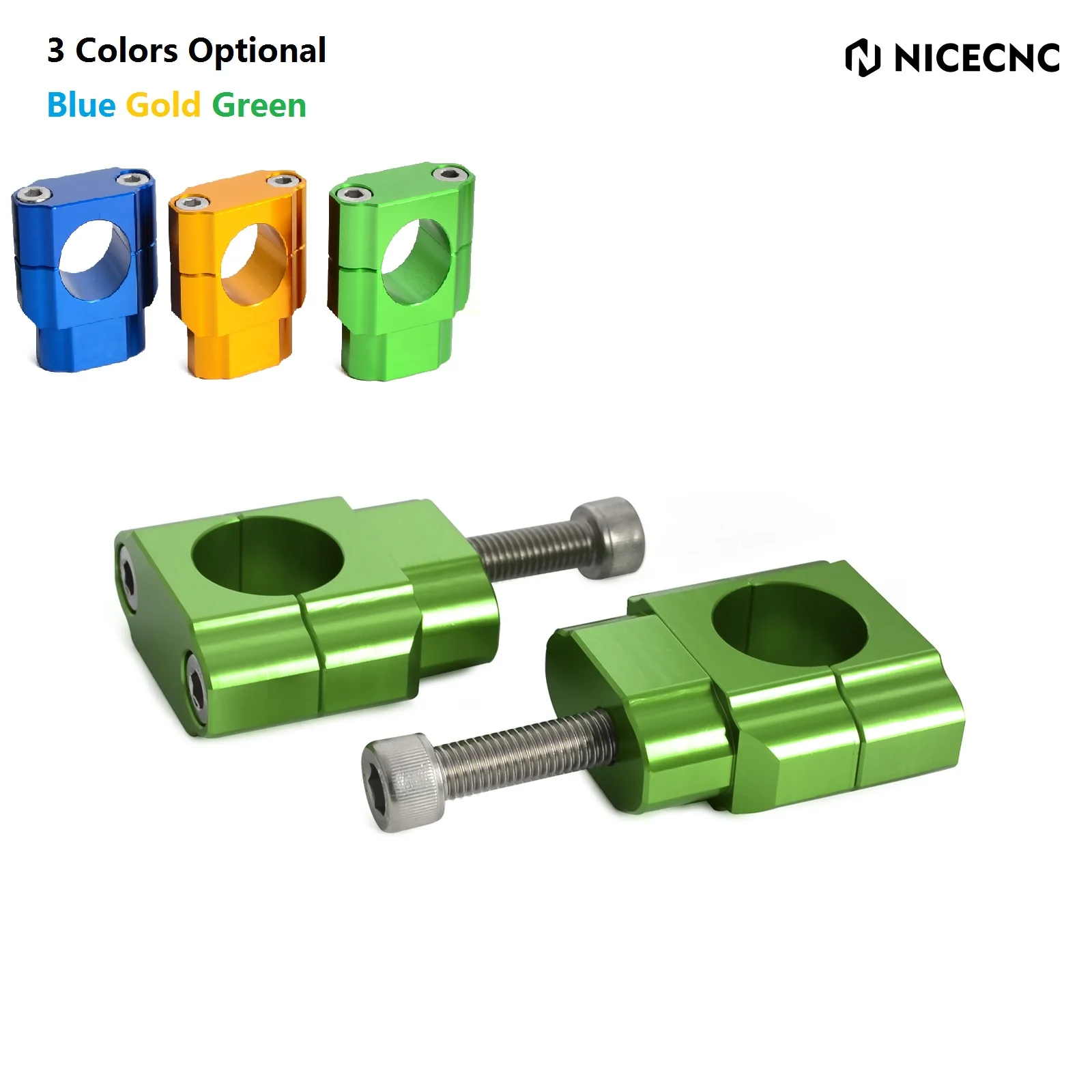 

For KTM KAWASAKI SUZUKI Universal Motocross 28.6mm Bar Handlebar Mount Riser Clamp Premium CNC Aluminium Motorcycle Accessories