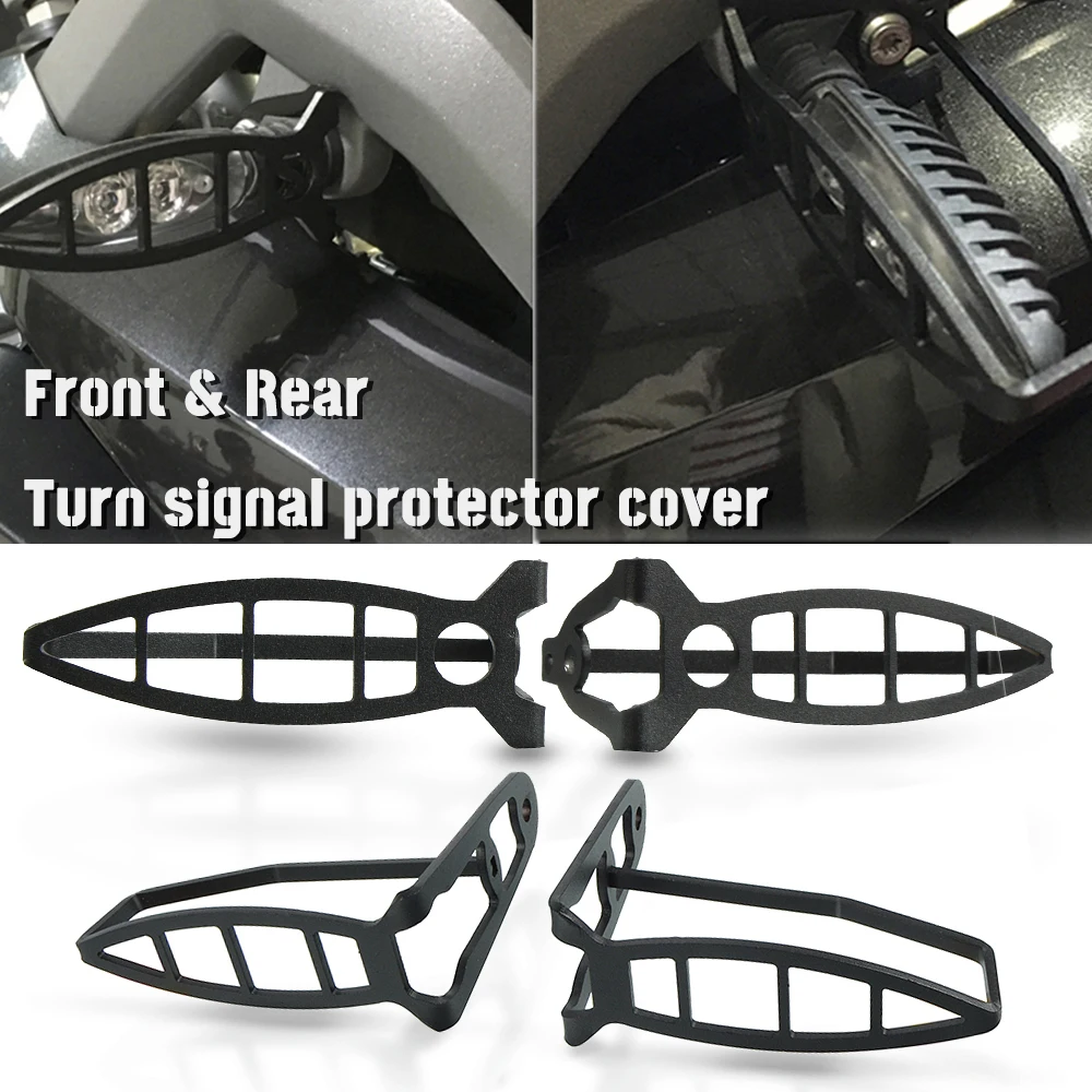 

Front & Rear Turn Signal Light Protection Shield Guard Cover For BMW R1200GS ADV F800GS F800GT F800R HP4 S1000R S1000RR R Nine T
