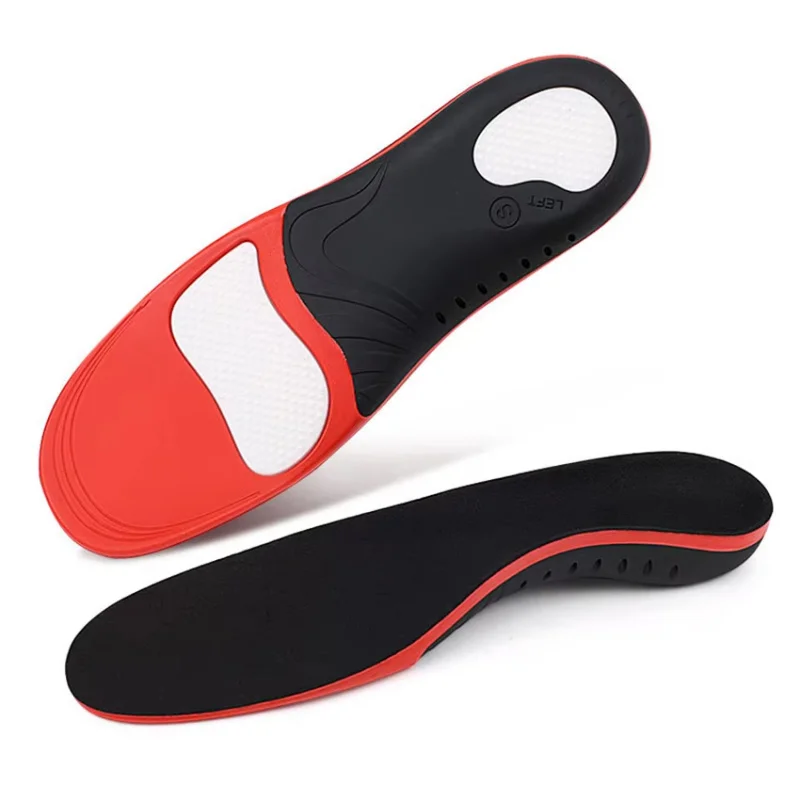 Sport Insoles for Feet PU Gel Shock Absorption Breathable Sole Pad Arch Support Pain Care