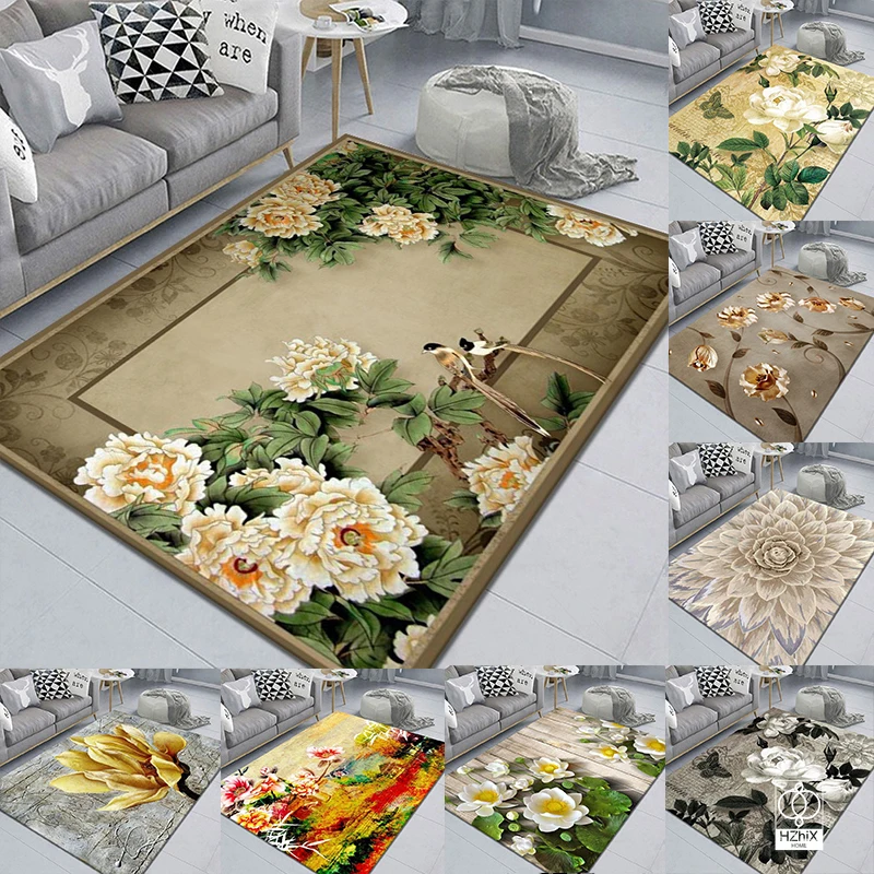 

Persian Rugs and Carpets for Living Room Large Mat Floor Printed Sofa Coffee Table New Arrival Bedroom Simple Modern Home Decor