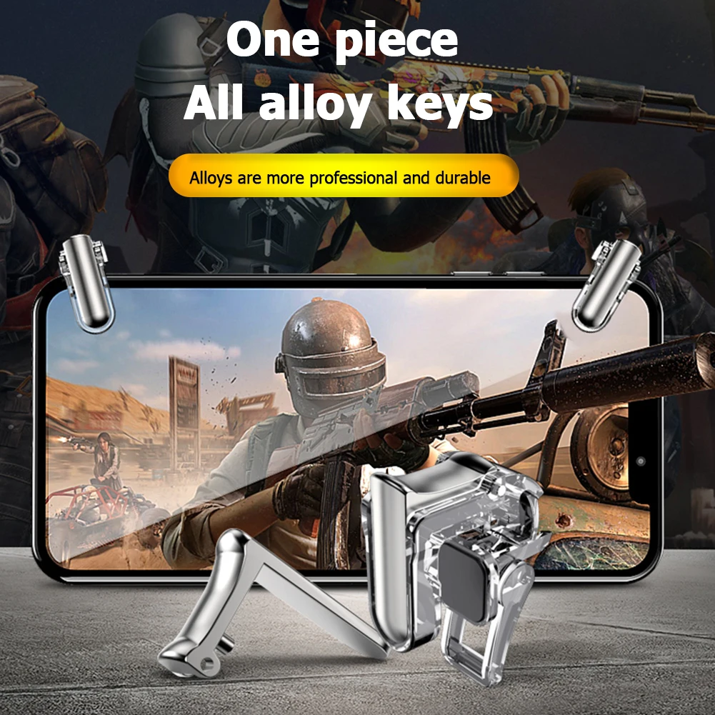 PUBG 모바일 폰 트리거 컨트롤러 게임패드 발사 버튼 슈터 조이스틱 컨트롤러 버튼 게임패드 모바일 게임