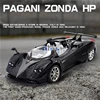 1:24 Pagani Zonda HP Barchetta Supercar Alloy Car Model Sound and Light Pull Back Children's Toy Collectibles Birthday gift 3