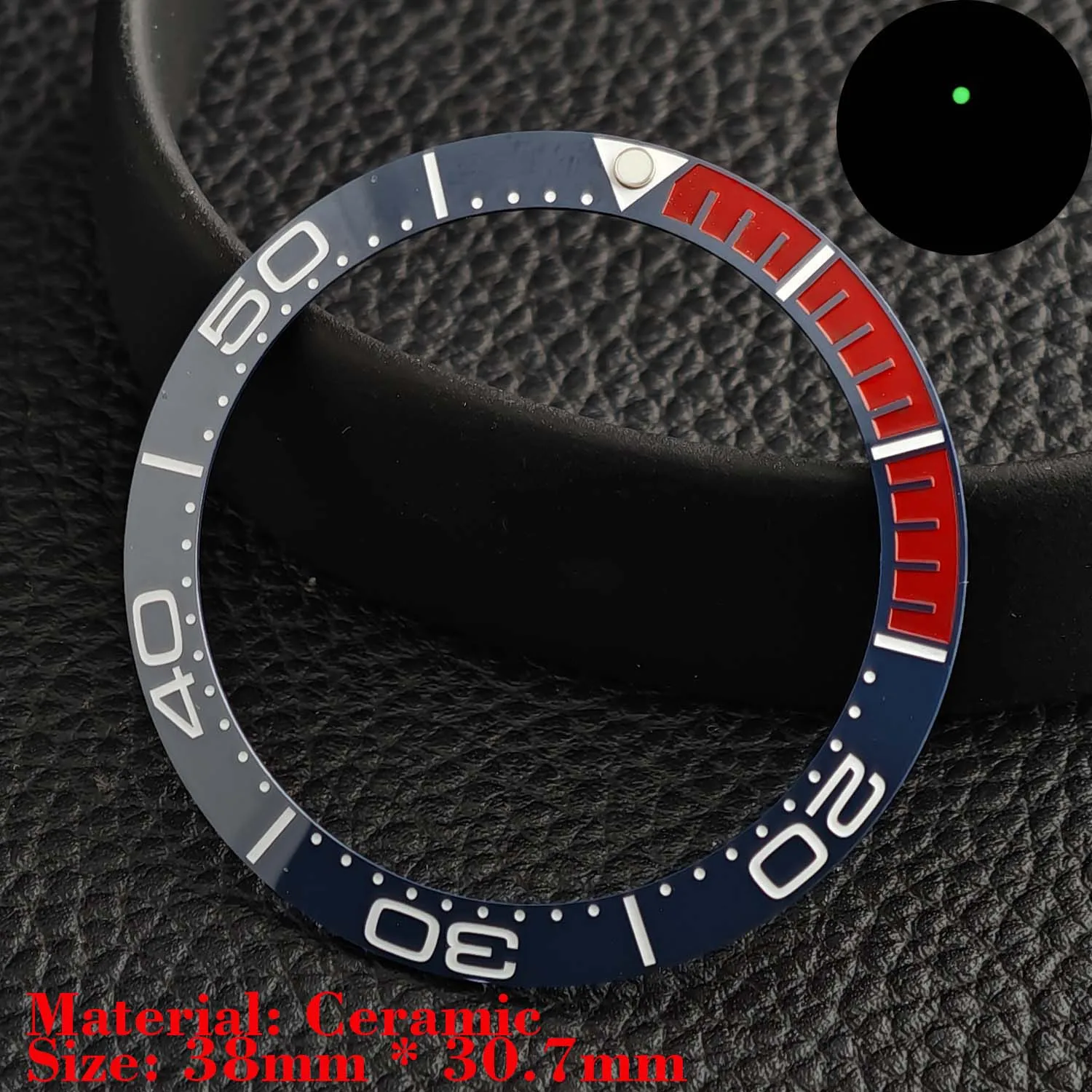 Ceramic Luminous Bezel Insert for Men's Watch - Premium Replacement Accessory
