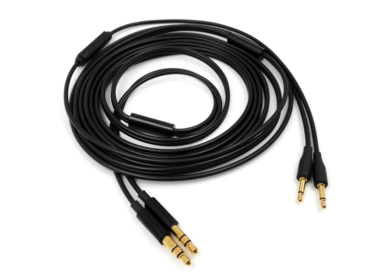For B&W P3 1 More H1707 Xiaomi HIFIMAN HE400S HE350 HE1000 Replaceable Connection PC Laptop Game Voice Video Headphone Cable