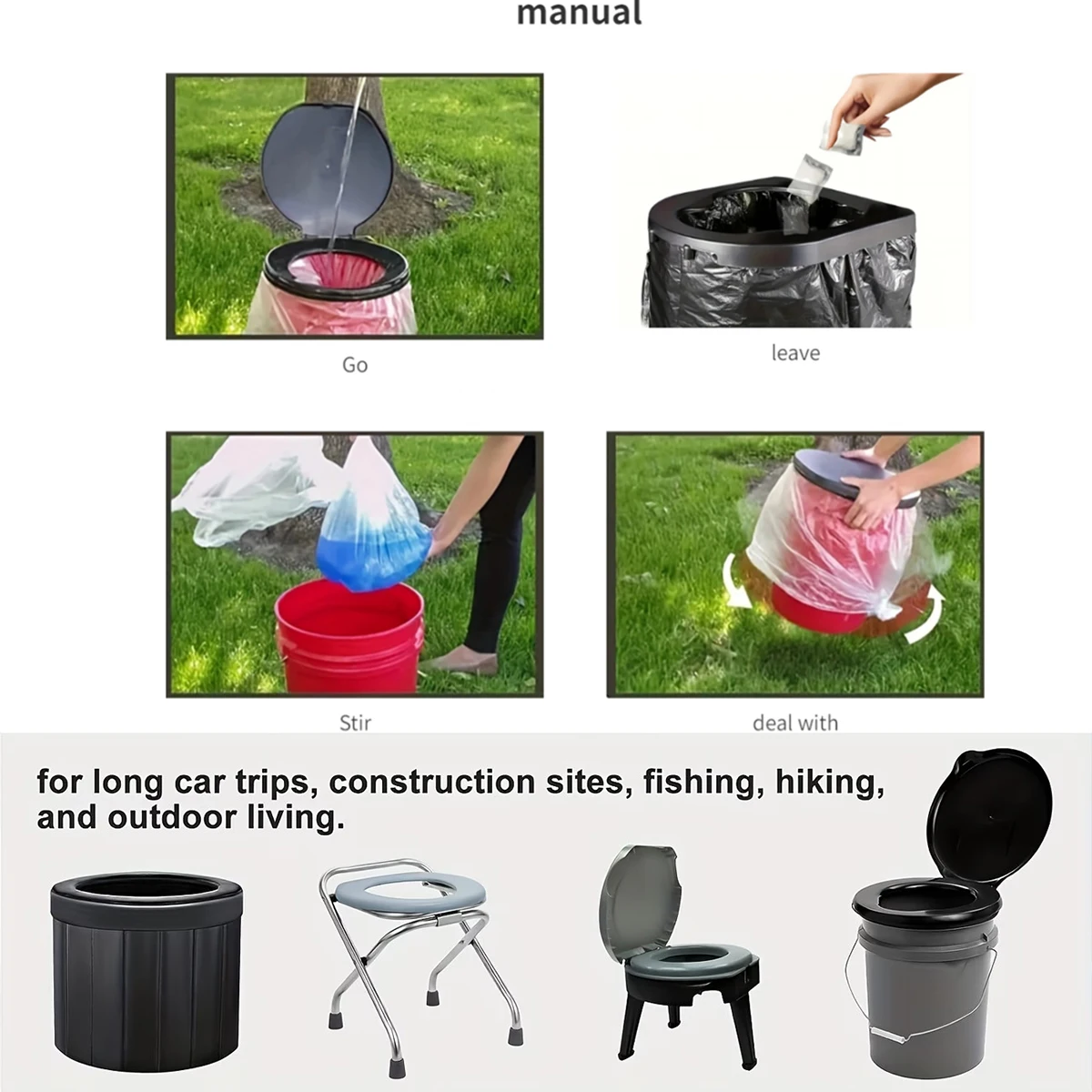 Essential Outdoor Tools for Camping 1-100pack 1:600 2 Options: Use with or without unpacking the bag.