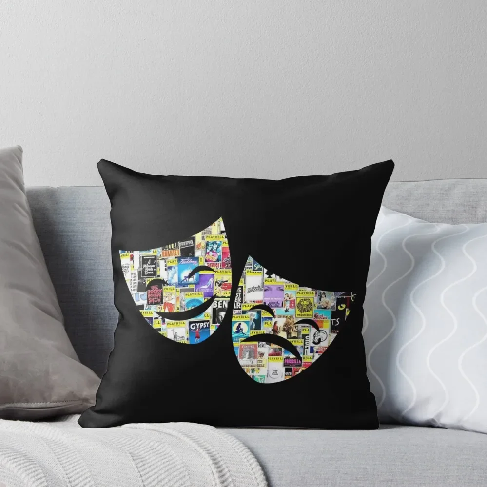 

Drama Masks Throw Pillow