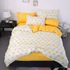 Cartoon Little Yellow Duck Bedding Set Bed Linings Cute Duvet Cover Bed Sheet Pillowcases Kids Baby Cover Set 6