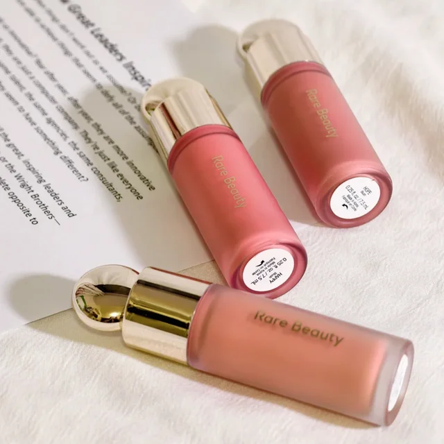 Rare Beauty Liquid Blush Cream Sheer Dewy Finish Lasting Blendable Multi-use Cheek Lip Tint Portable Gentle Makeup Gift for Girl 1
