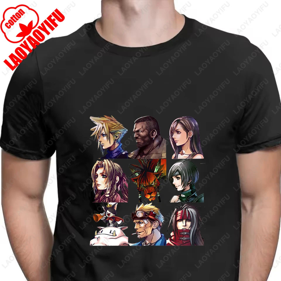 FINAL FANTASY UNLIMITED Tシャツ アニメ ゲーム Men Final Fantasy VII Cloud Sephiroth T Shirts FF7 Video