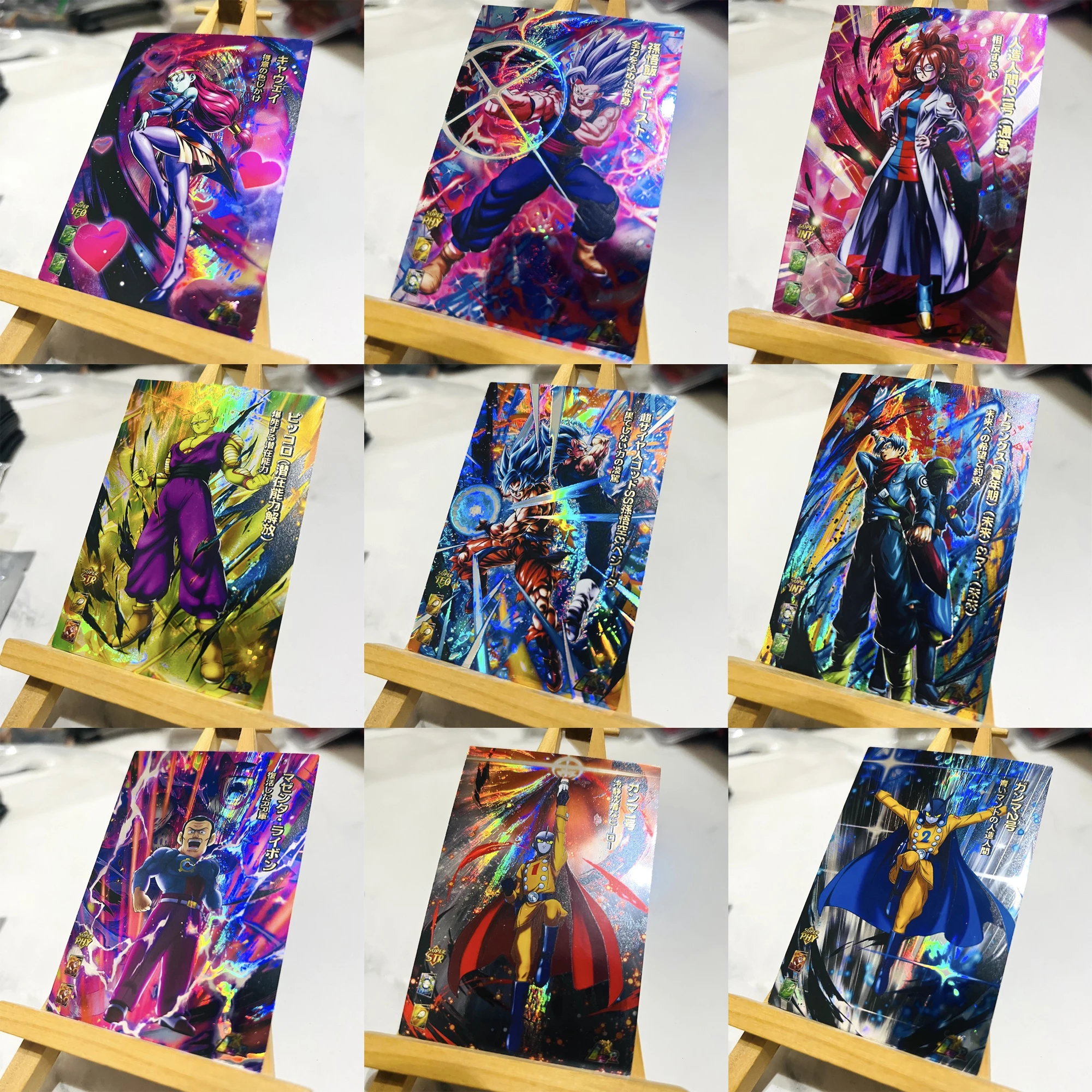 

9 шт./набор, лазерные карточки «Драконий жемчуг»