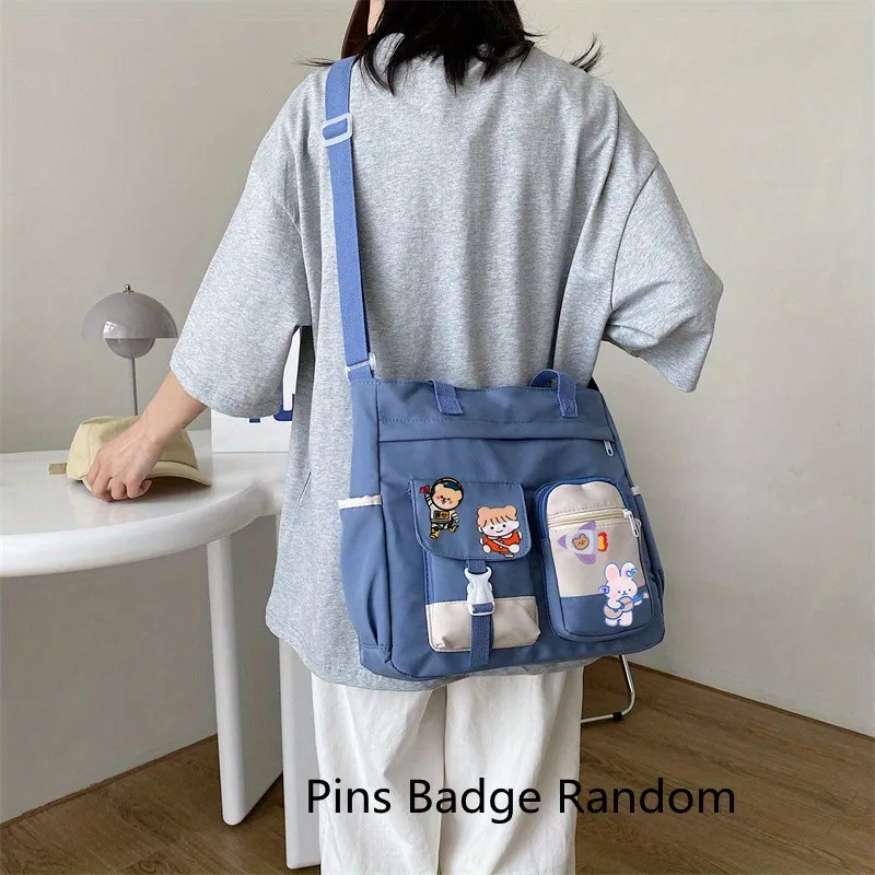 Oxford Fabric Tote Bag, Teen Handbag Shoulder Bag, Nylon Ladies Messenger Bag, Girls Women Cross Body Bags, Student School Bags