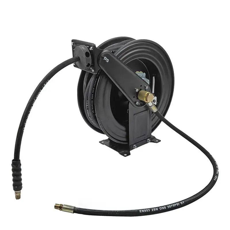 Industrial Heavy Duty Garden, Automatic Metal Steel High Pressure Washer  Wire Pipes Wash Hose Reel/ - AliExpress