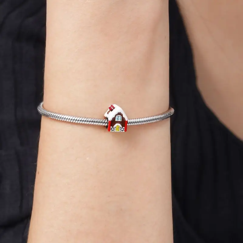 925 Sterling Silver Pendant DIY Baby Carriage Tower Fine beads Fit Original Pandora Charm Bracelet Jewelry For Women Gift beads charms charm jewelry sterling silver jewelry charm bead sterling silver beads