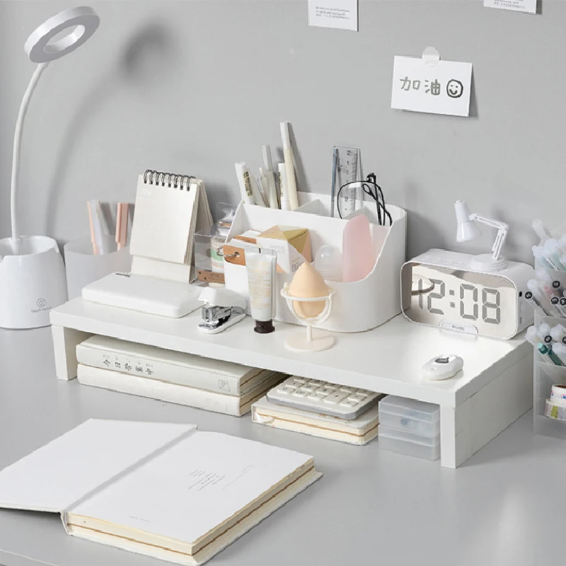 

Office Computer Monitor Heightened Desktop Keyboard Finishing Rack Storage Rack Students Ask Stationery Rack Desktop Organizer