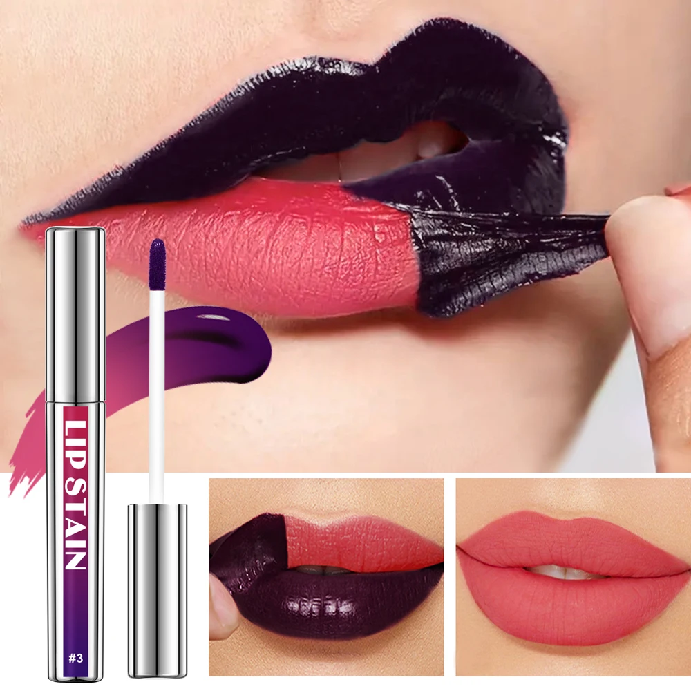Lip Stain Peel Off nd Reveal Long Lasting Waterproof Lip Tint Transfer Proof Non-stick Cup Natural Stain Women's Cosmetics