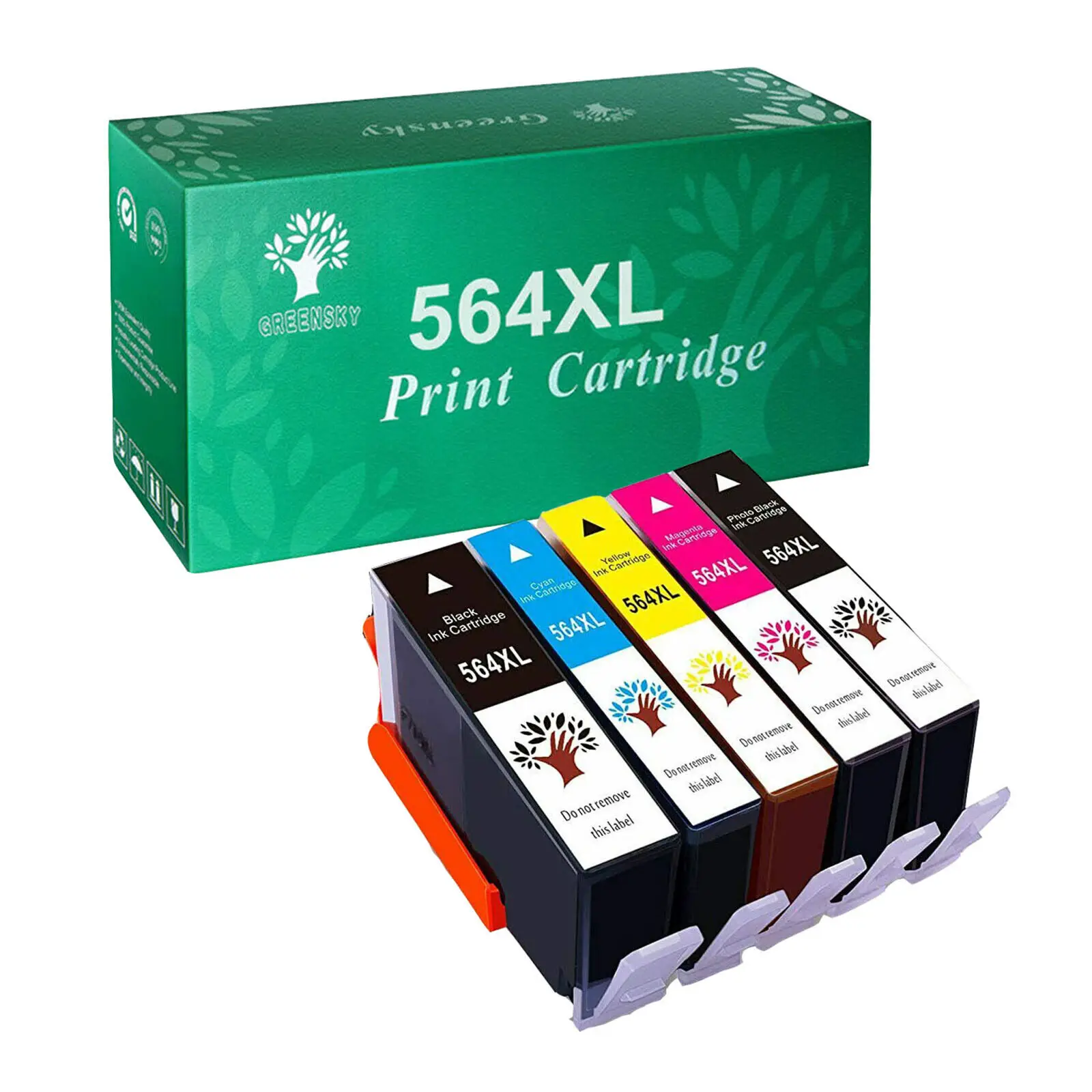 Kit Cartuccia D'Inchiostro 5Pk 564 564Xl Per Hp Photosmart 5520 6510 5510 6520 7510 7520