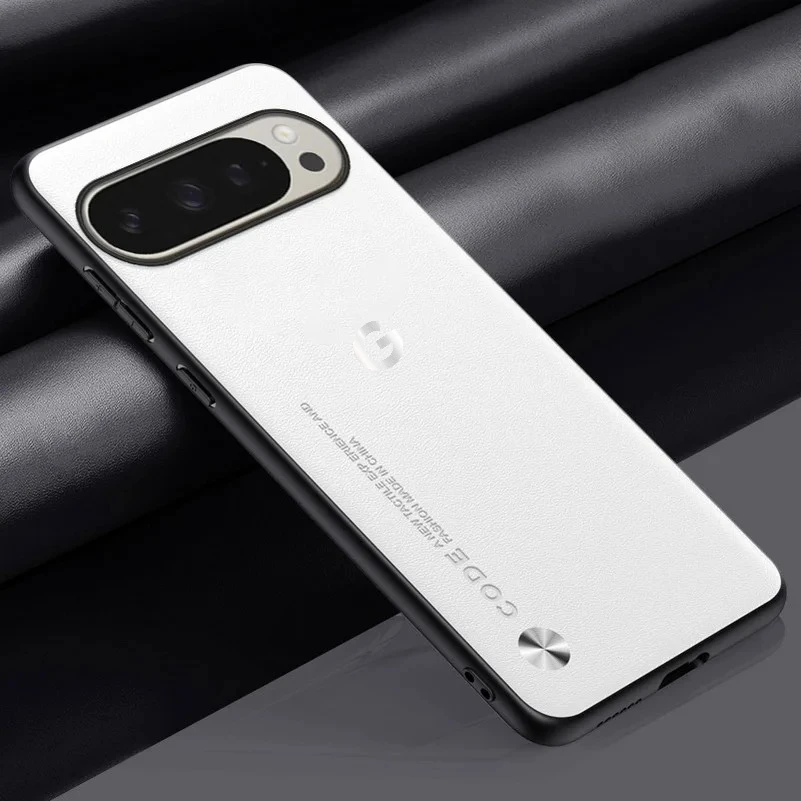 Elegant 'G' Logo Leather Soft Case with Anti-Drop TPU Bumper