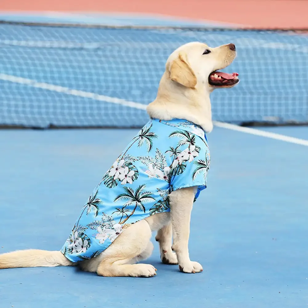 XL-5XL Hawaii Style Cute Summer T-shirts Comfortable Pet Shirt for Medium Large Dog Puppy Pet Clothes Products