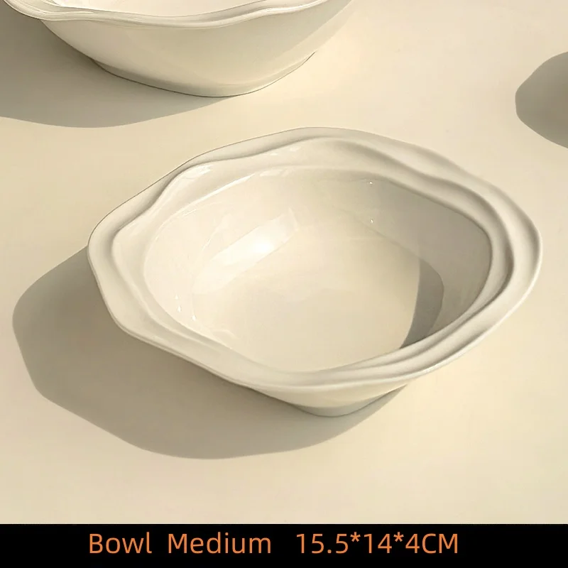 French Wave Pattern Ceramic Bowls 4