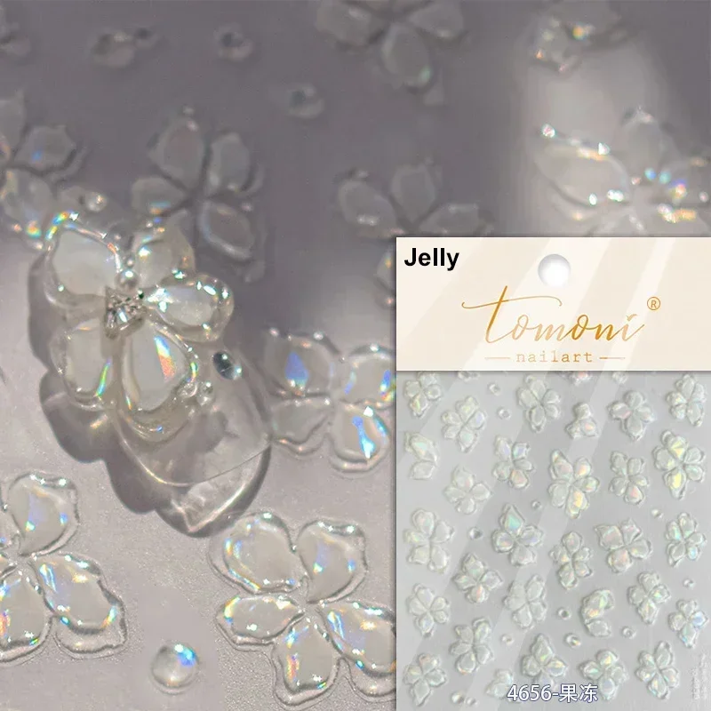 Cherry Blossom 5D Nail Art Stickers – Elegant Spring Petal Decals