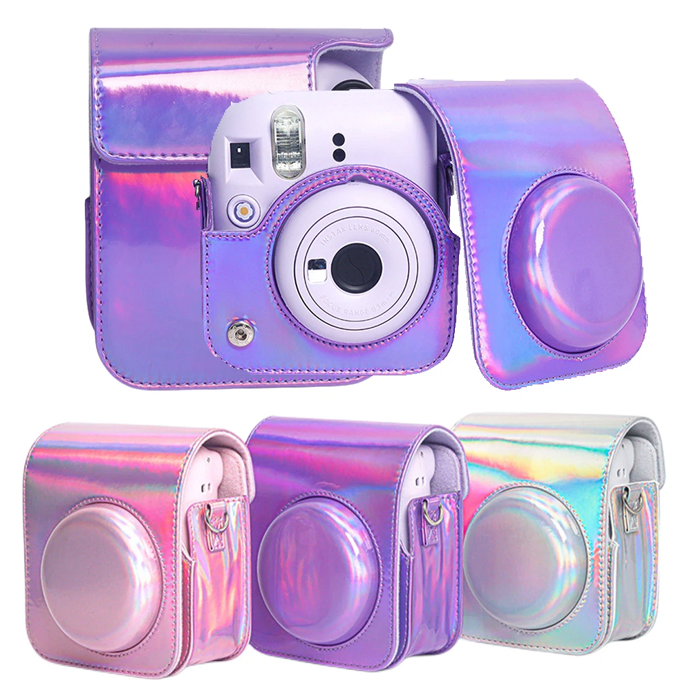 Per Fujifilm Instax Mini 12 Custodia Per Fotocamera Custodia In Silicone In Pelle Pu Per Fujifilm Instax Mini 12 Borsa Per Fotocamera Con Tracolla