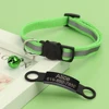 Personalized ID Free Engraving Cat Collar Reflective Cat Safety Buckle Collars Adjustable Custom Nylon Puppy Kittens Necklace 4