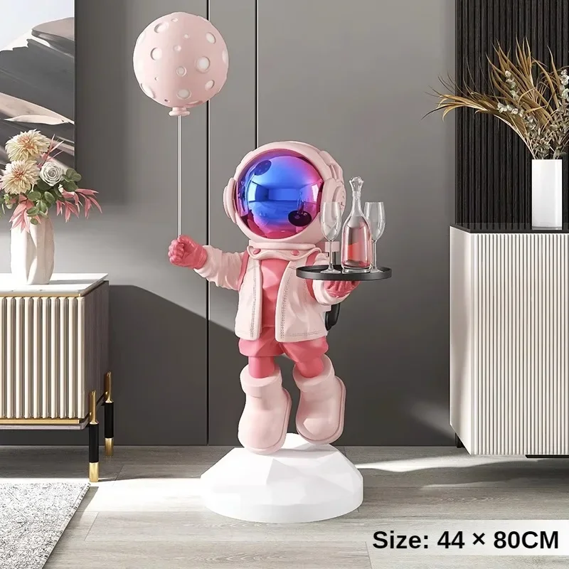Large Astronaut Astronaut Floor-standing Ornaments, Opening Gifts, Lamps, Home TV Cabinets, Light Luxury Decorations 5