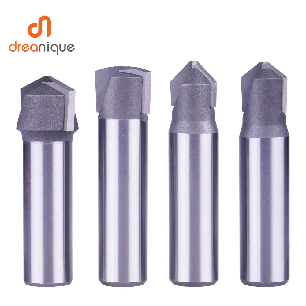 Dreanique 1 Stück 12 mm Schaft V-Bit für Aluminium-Verbundmaterial (ACM)-Panels – Detail 11