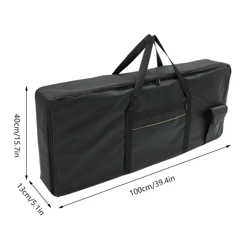 GoodTop 61 Key Instrument Keyboard Bag Waterproof Durable Anti Shock Electronic Piano Case Portable Electronic Organ Bag