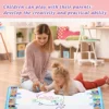 100x80CM Magic Water Drawing Mat Coloring Doodle with Reusable Magic Pens Montessori Painting Board Educational Toys Kids Gifts 4