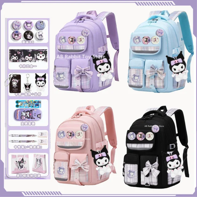 Sac à Dos Sanrio Kuromi - Style Urbain Avec Compartiment Laptop