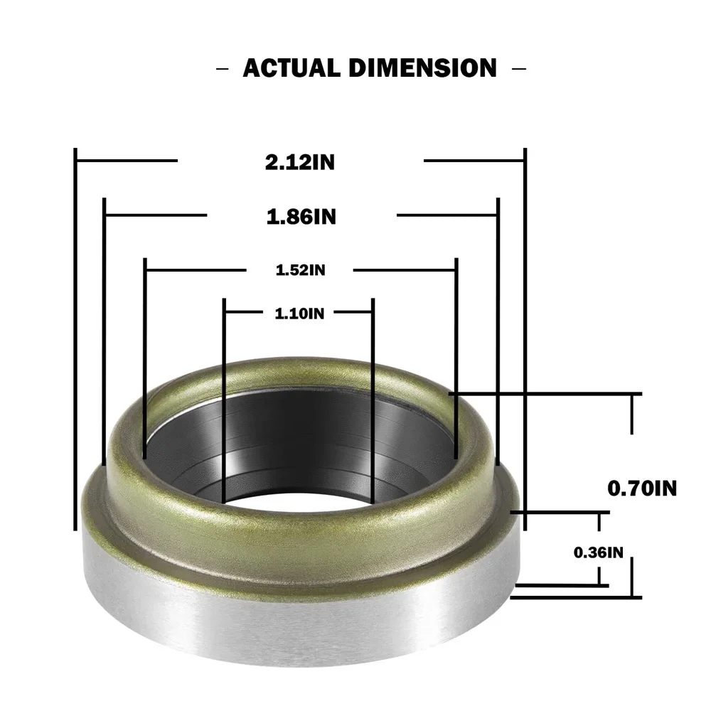 2 Pcs 46470 Oil Seals Fits Dana 30 Inner Axle For Jeep 1972-1986 All CJ's 1997-2006 All TJ's 1984-2001 Cherokee Wrangler YJ JK