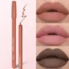 Matte Nude Lip Liner Pencil Set  Non-Smudging Crayon with Sharpener, Mixed Color System for Perfect Lip Contouring 1