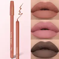 Matte Nude Lip Liner Pencil Set  Non-Smudging Crayon with Sharpener, Mixed Color System for Perfect Lip Contouring 1