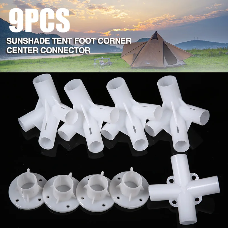 9pcs2519mmCampingSparePartsSuitableFor3x3mGazeboAwningTent