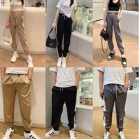 Quick Dry Sports Pants Couple Casual Loose Cuffed Slimming Running Fitness Clothes Quick Dry Sweatpants Spring Summer Women Men