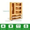 Kitchen Storage Shelf Plastic Wrap Dispenser With Cutter Bamboo Ziplock Bag Organizer And Foil And Plastic Wrap Organizer 2