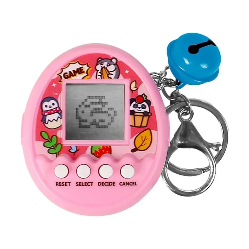 

Keychain Electronic Toy Electronic Pets Toys 90S Nostalgic Pets In One Virtual Cyber Pet Toy Funny Game Console Keyring Gift