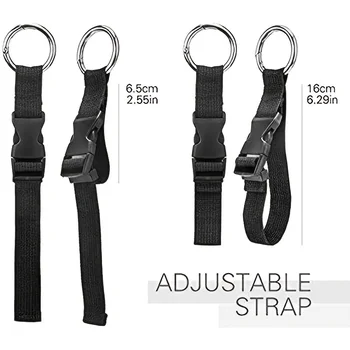 Travel Luggage Fixed Strap Backpack External Strap Portable Strap With Release Buckle Add-A-Bag Luggage Strap Belt Jacket Holder 2