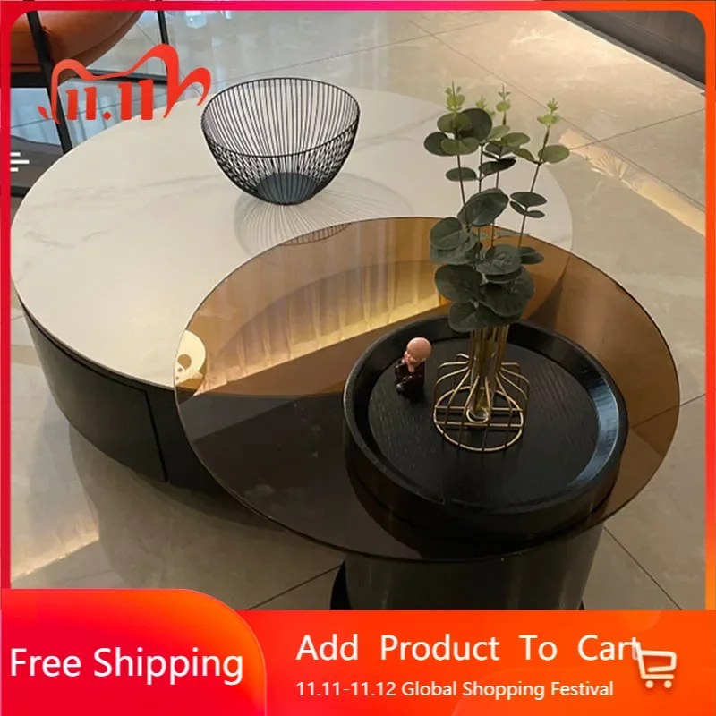 

Modern Design Luxury Coffee Tables Living Room Round Coffee Table Home Furniture Meubles De Salon Entrance Hall Furniture