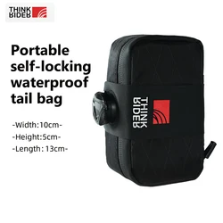 Compact Reflective Cycling Saddle Bag with Tool Storage, 0.5L Capacity (0.8L)