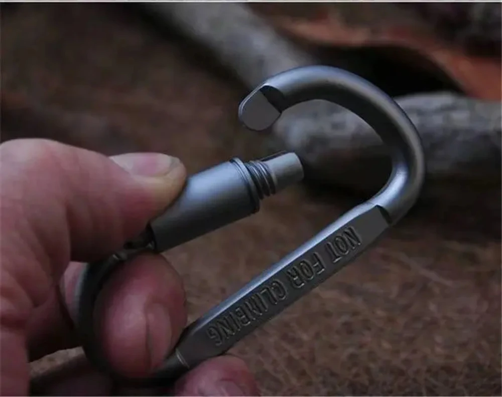 Karabiner Für Schlüssel Camping Überleben EDC Outdoor Schlüsselbund Clip Legierung Aluminium Taktische Karabiner Klettern Karabiner – Detail 8