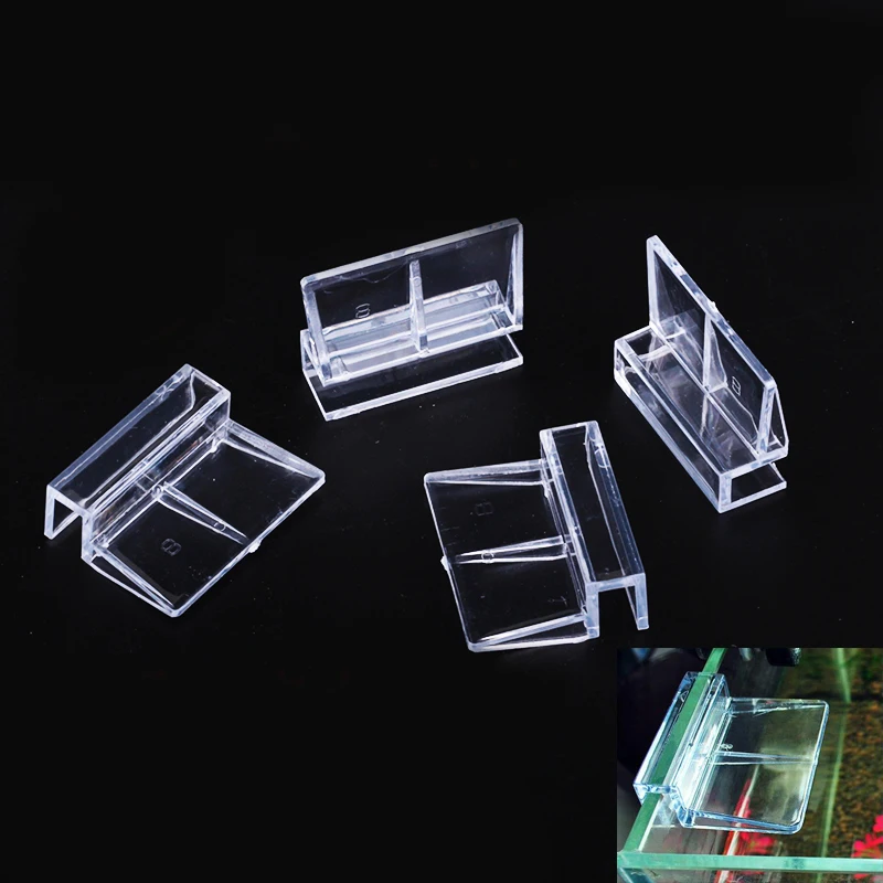 4pcs Fish Tank Acrylic Cover Holder Glass Cover Support Holders Plate Bracket for Aquarium