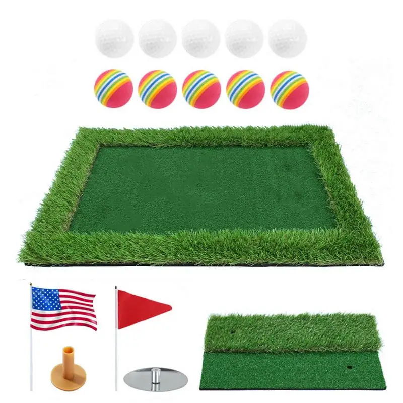 裏庭のゴルフトレーニングマットセットミニフローティンググリーンゴルフパッドプライベートプールやビーチ用のゲームツール