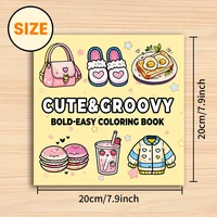 CUTE & GROOVY Bold-easy Patterns Coloring Book for Adults Cute Drawing Book Perfect Gift for Party and Birthday 2