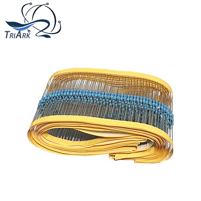 100PCS/Lot Metal Film Resistor 1/4W 1% 100R 220R 1K 1.5K 2.2K 4.7K 10K 22K 47K 100K 100 220 1K5 2K2 4K7 Ohm Resistance 1R~22M image 2