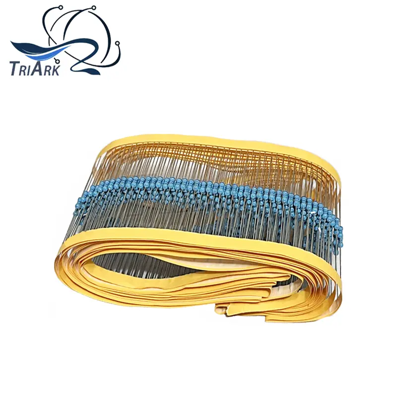 100PCS/Lot Metal Film Resistor 1/4W 1% 100R 220R 1K 1.5K 2.2K 4.7K 10K 22K 47K 100K 100 220 1K5 2K2 4K7 Ohm Resistance 1R~22M - Image 2
