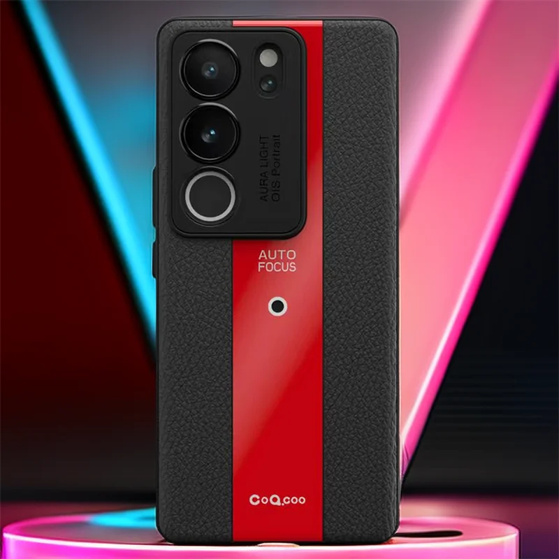 Luxurious Leather Phone Case – Stylish Soft Back Cover with Camera Protection and Shockproof Bumper